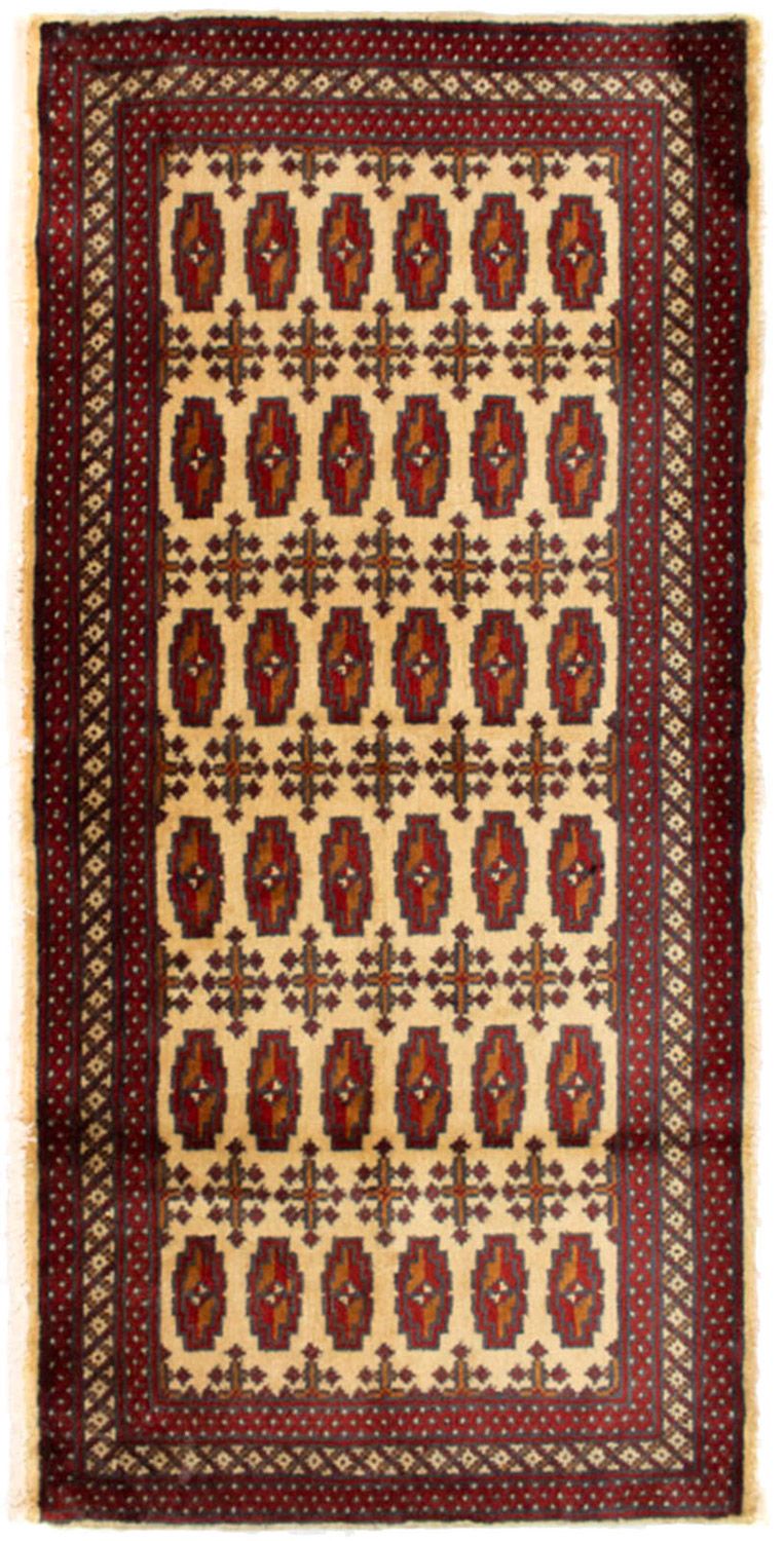 Turkaman tapijt - 130 x 60 cm - beige