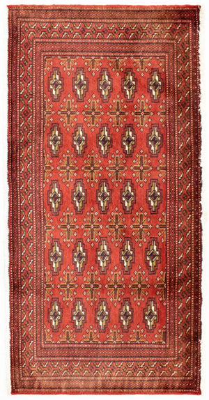 Turkaman tapijt - 130 x 60 cm - roest