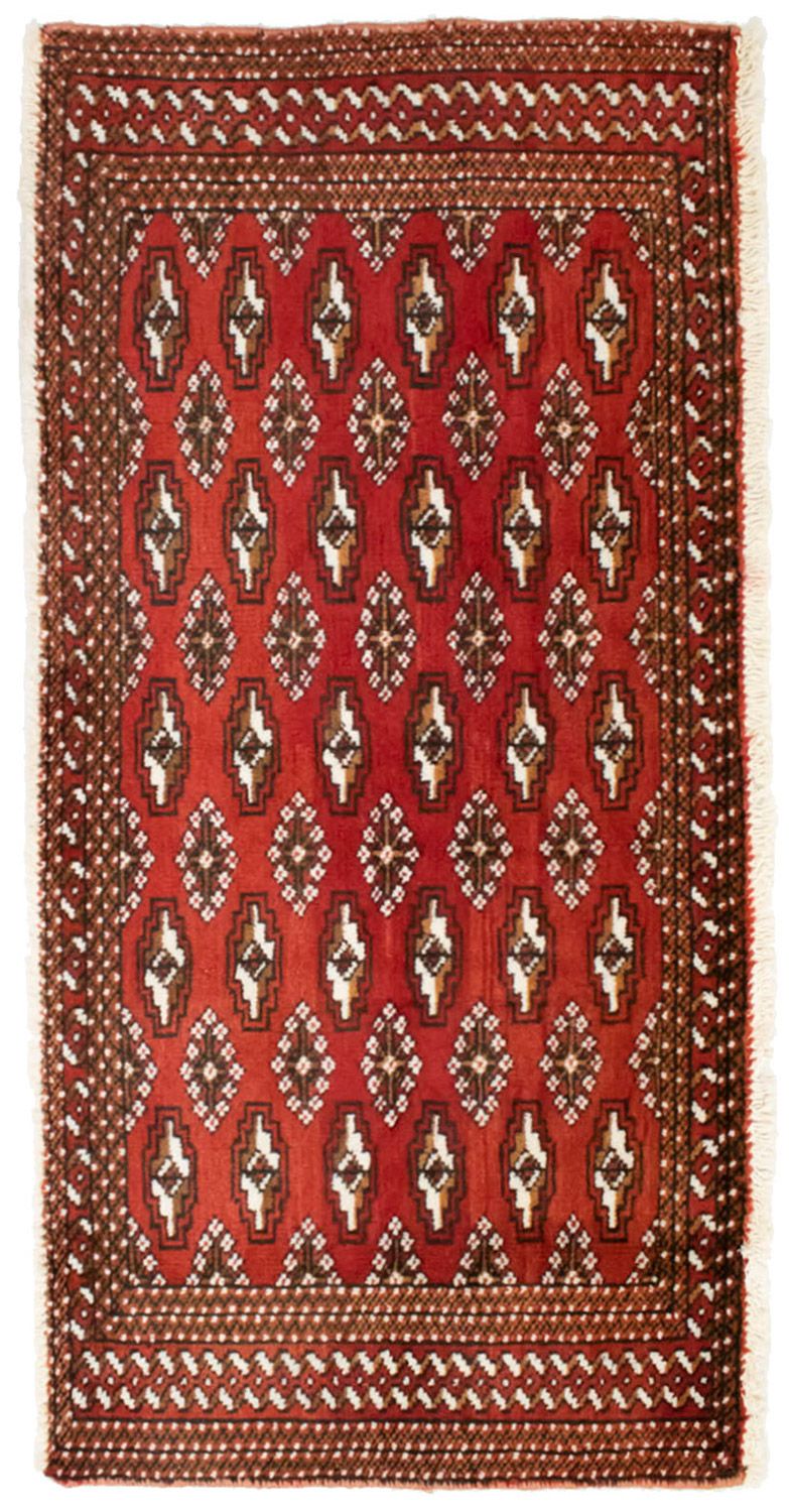 Turkaman tapijt - 130 x 60 cm - rood