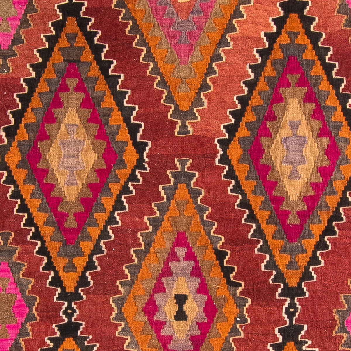 Loper Kelim tapijt - Oud - 330 x 130 cm - veelkleurig