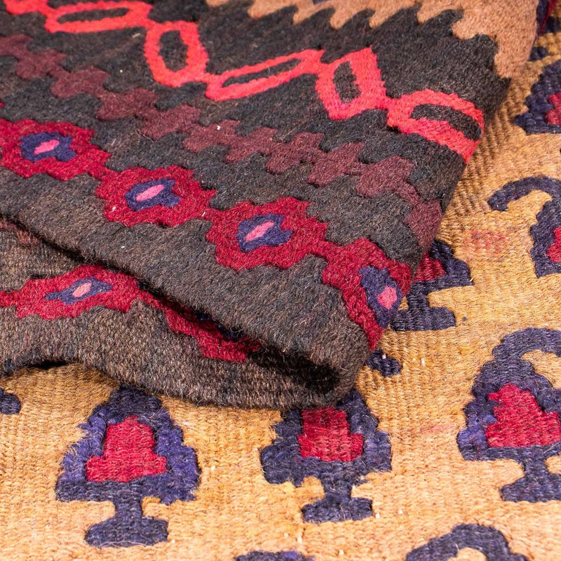 Loper Kelim tapijt - Oud - 280 x 150 cm - veelkleurig