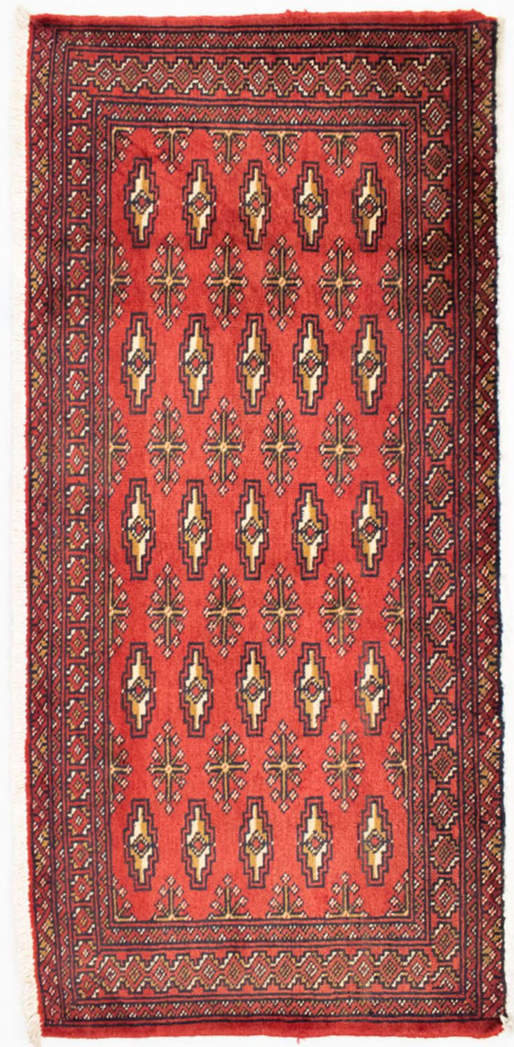Turkaman tapijt - 130 x 60 cm - rood