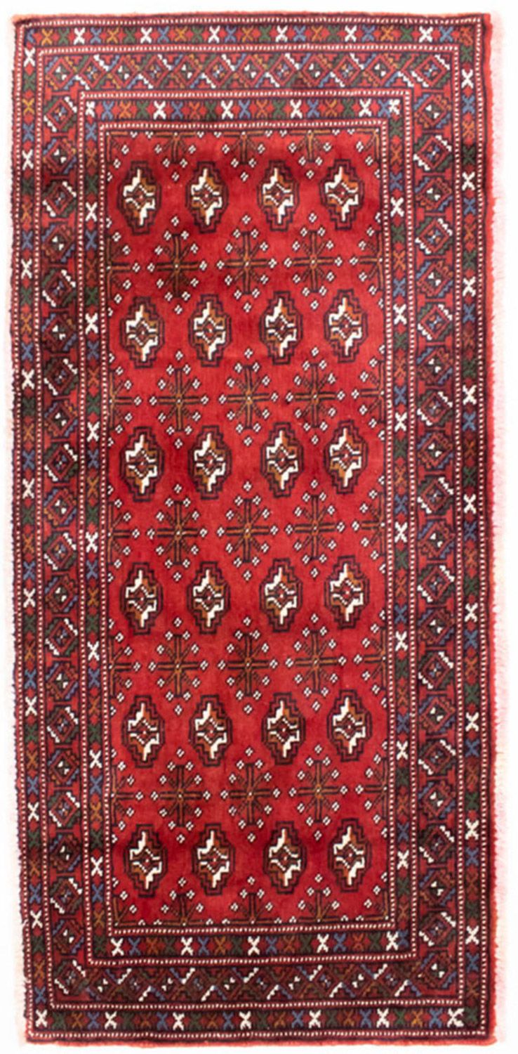 Turkaman tapijt - 130 x 60 cm - rood