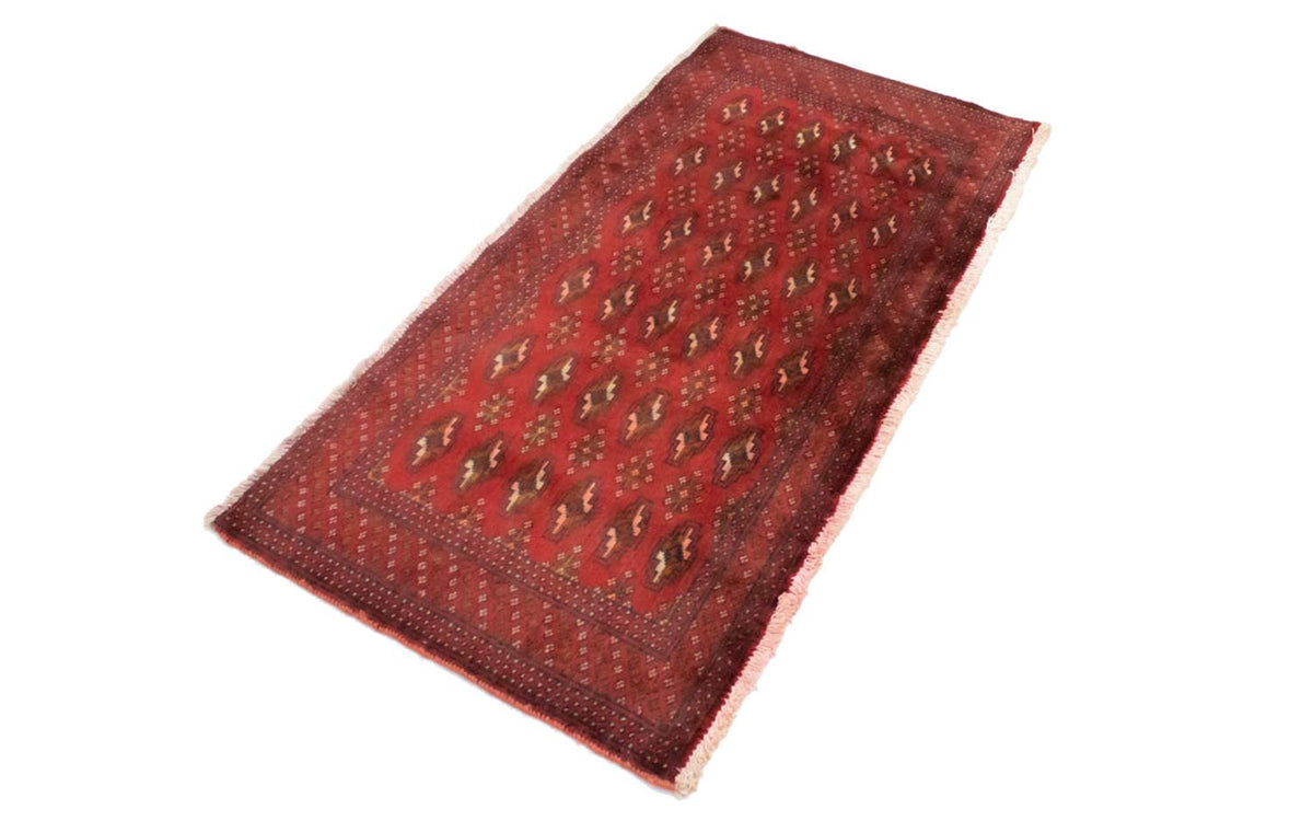 Turkaman tapijt - 130 x 60 cm - rood