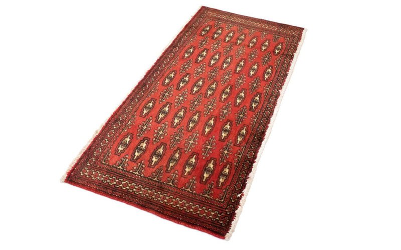 Turkaman tapijt - 130 x 60 cm - rood