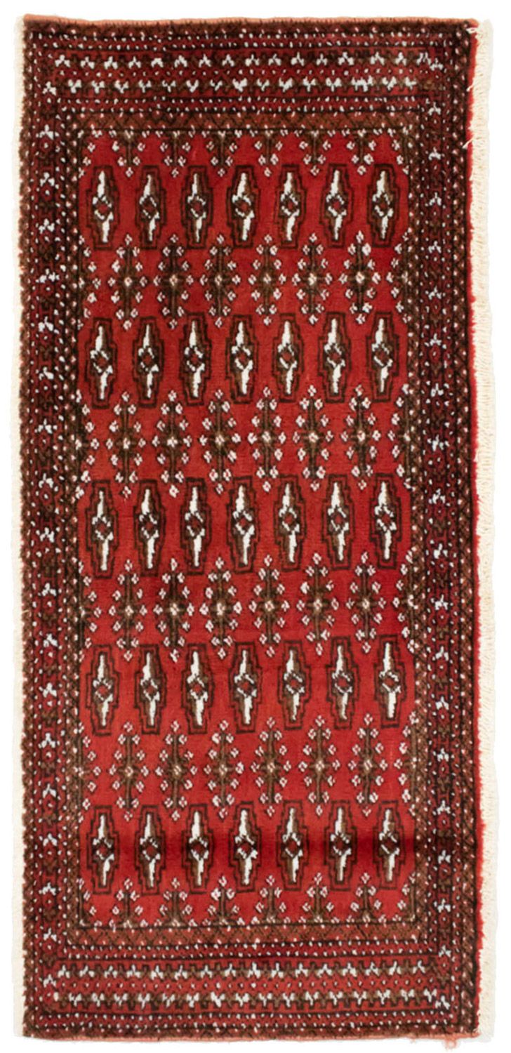 Turkaman tapijt - 130 x 60 cm - rood