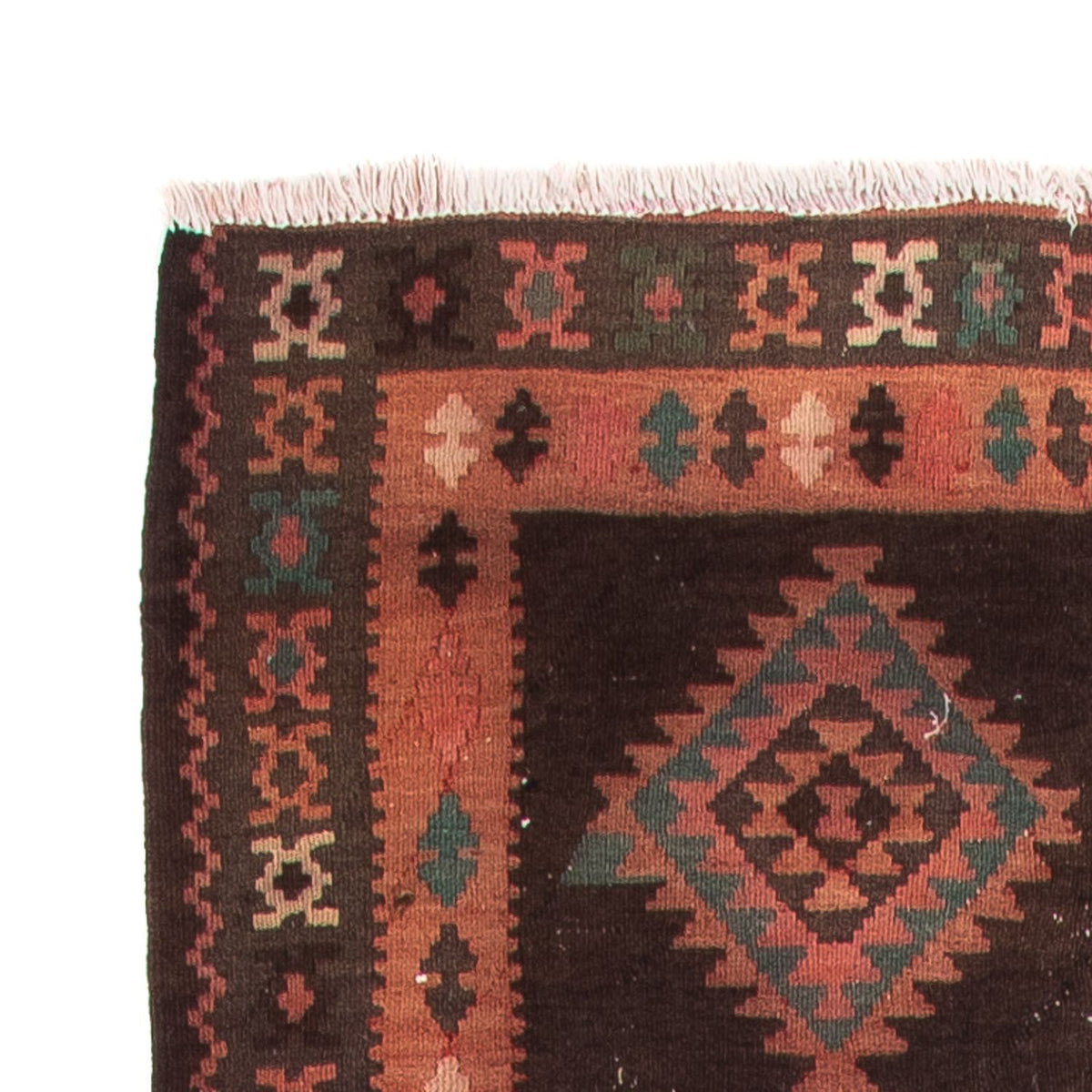 Loper Kelim tapijt - Oud - 290 x 110 cm - veelkleurig