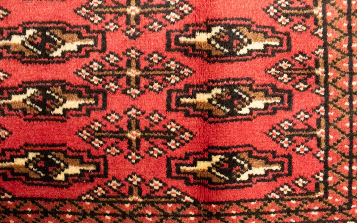 Turkaman tapijt - 130 x 60 cm - rood