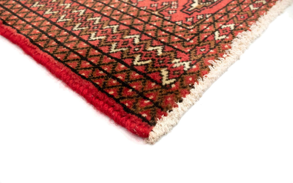 Turkaman tapijt - 130 x 60 cm - rood