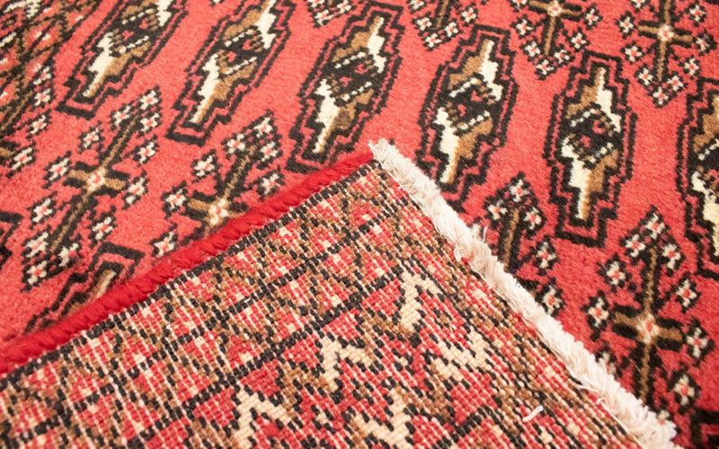 Turkaman tapijt - 130 x 60 cm - rood
