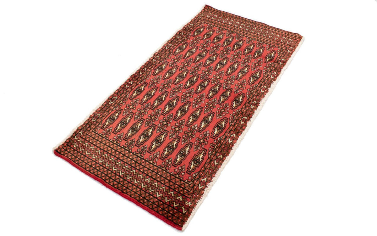 Turkaman tapijt - 130 x 60 cm - rood