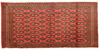Turkaman tapijt - 130 x 60 cm - rood
