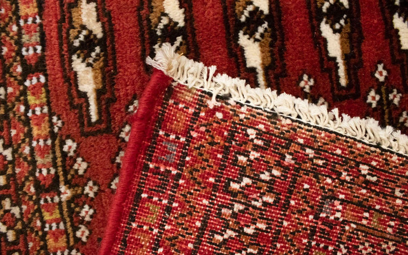 Turkaman tapijt - 130 x 60 cm - rood