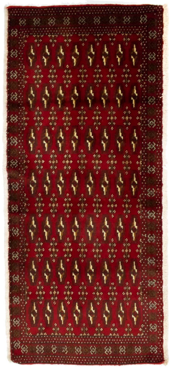 Turkaman tapijt - 130 x 60 cm - rood