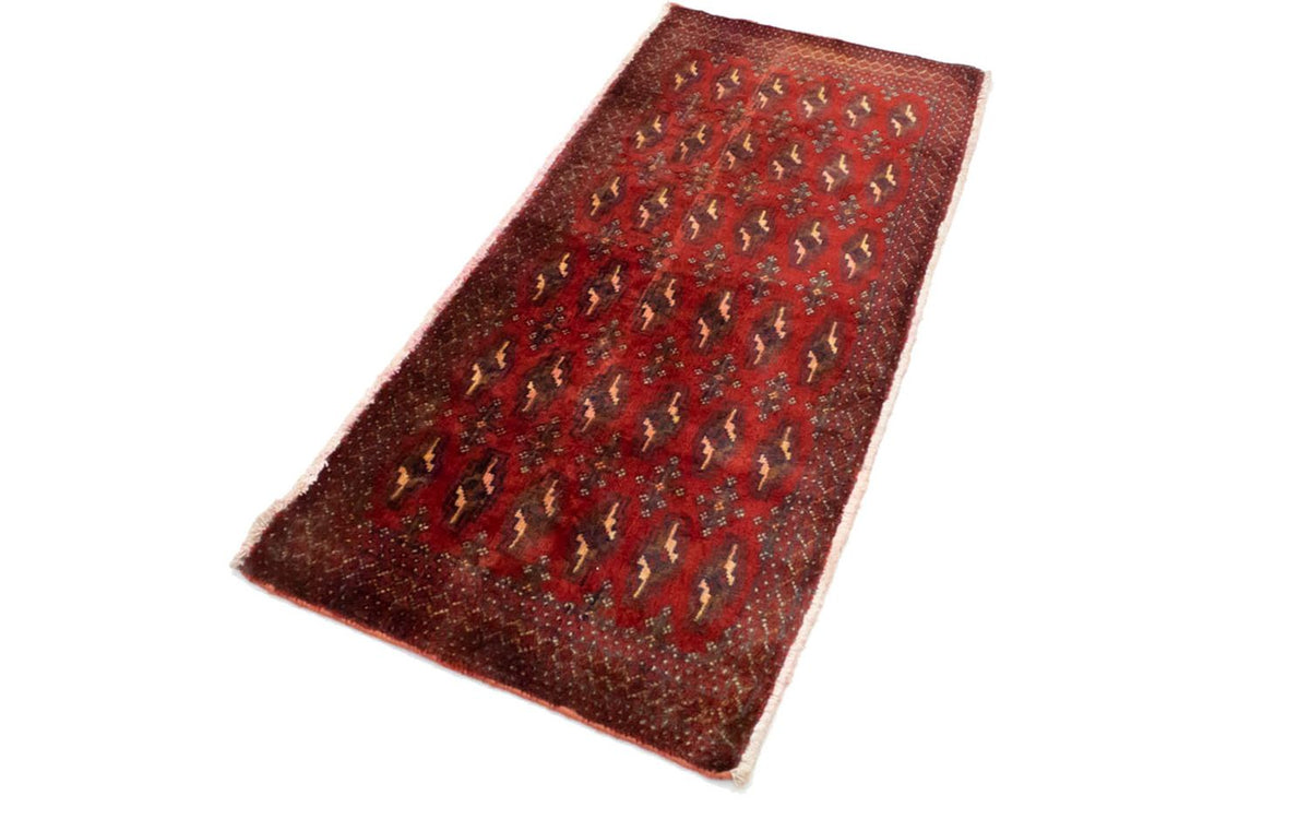 Turkaman tapijt - 130 x 60 cm - rood