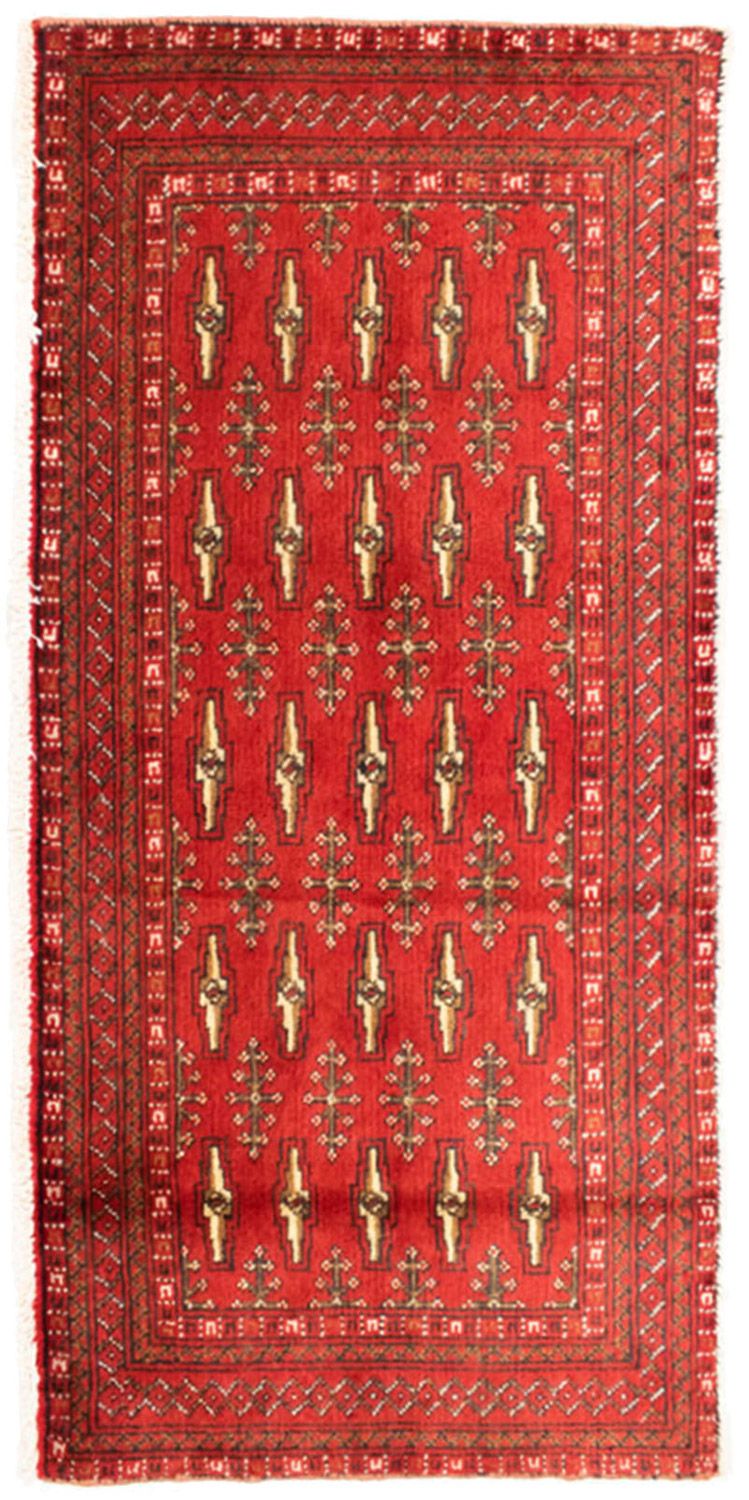 Turkaman tapijt - 130 x 60 cm - rood