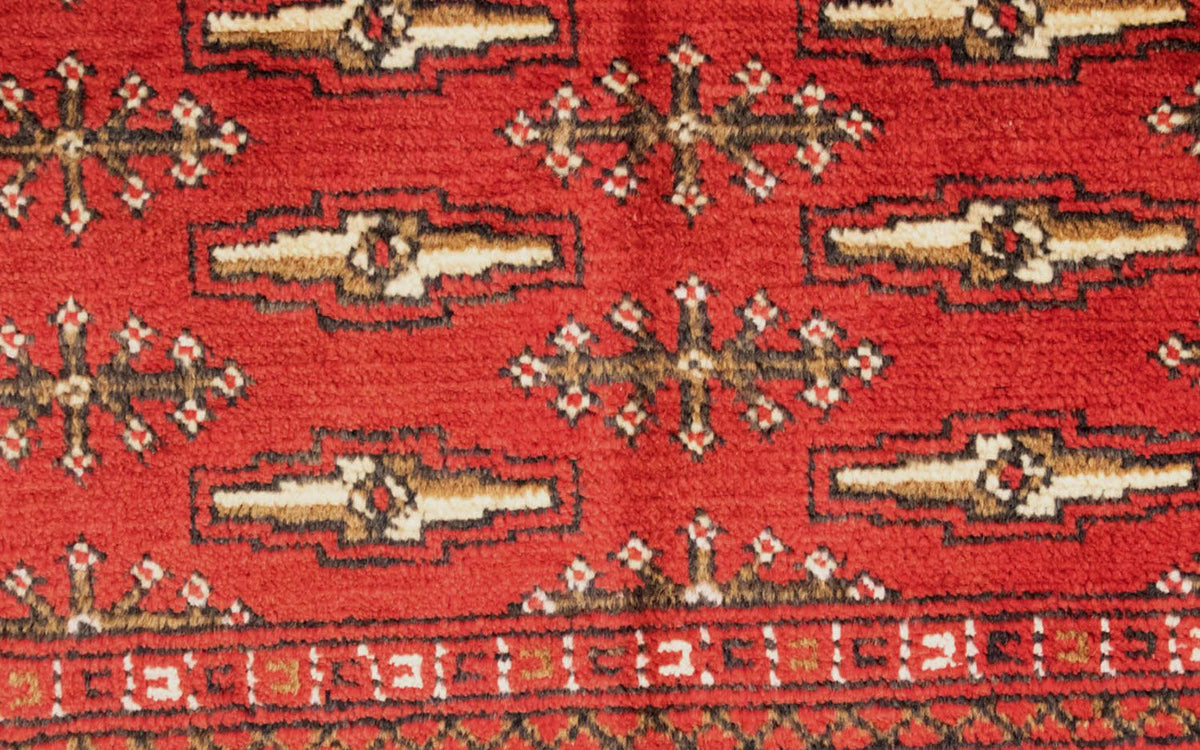 Turkaman tapijt - 130 x 60 cm - rood