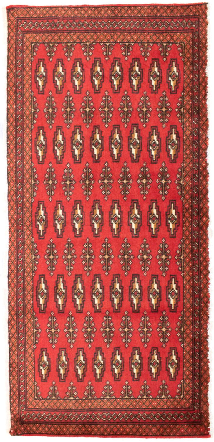 Turkaman tapijt - 130 x 60 cm - rood