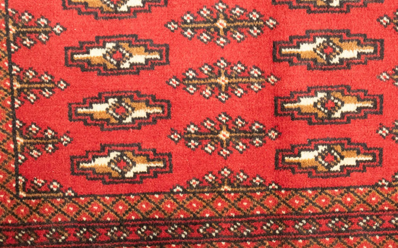 Turkaman tapijt - 130 x 60 cm - rood