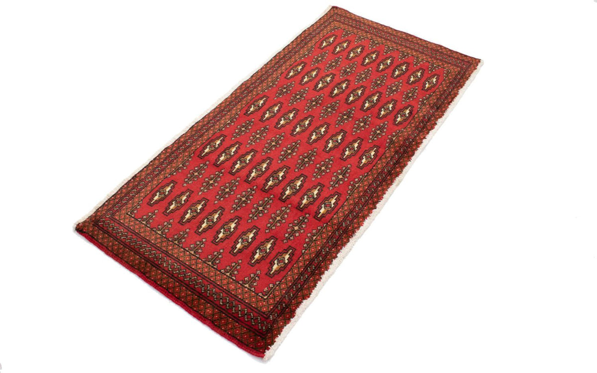 Turkaman tapijt - 130 x 60 cm - rood