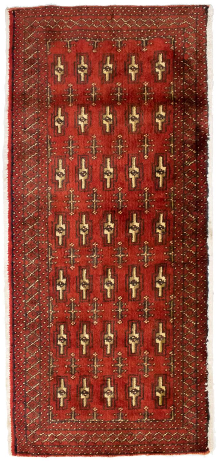 Turkaman tapijt - 130 x 60 cm - rood