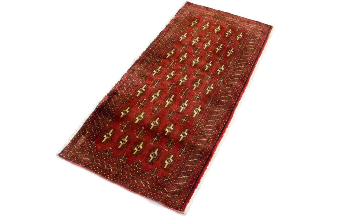 Turkaman tapijt - 130 x 60 cm - rood