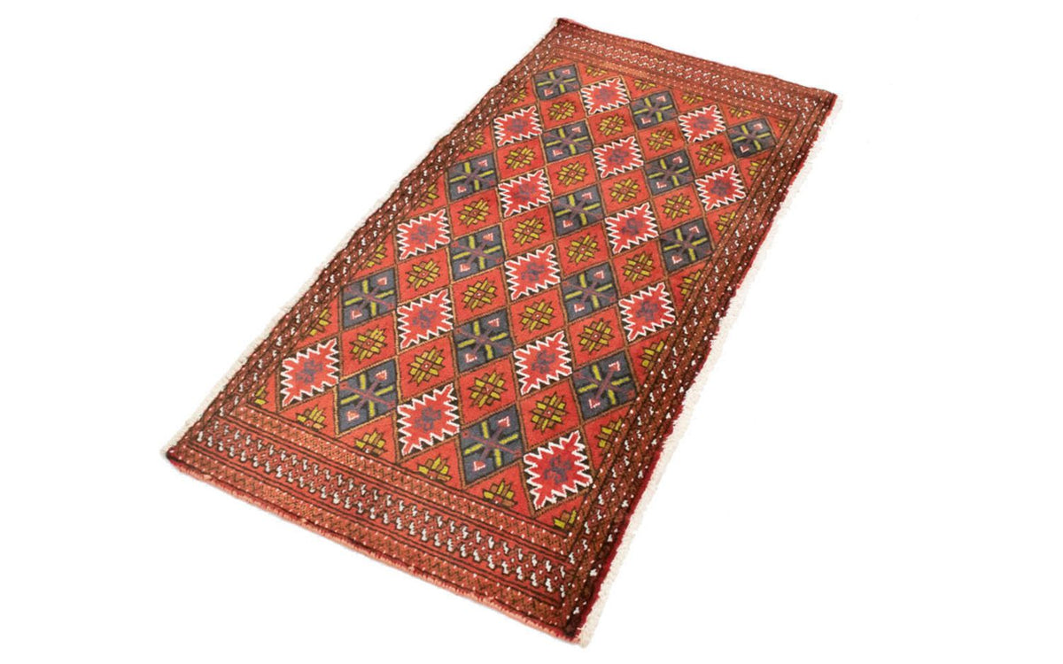 Turkaman tapijt - 130 x 60 cm - oranje