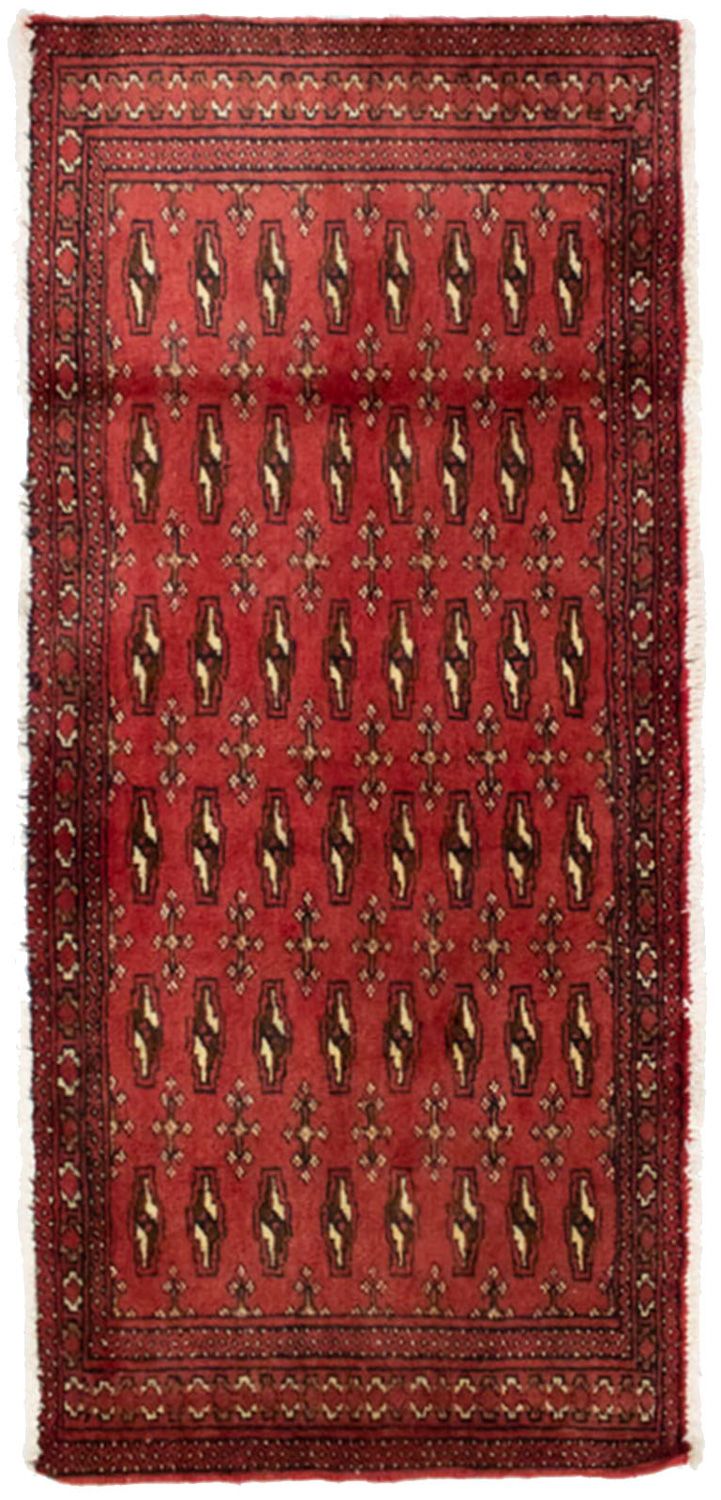 Turkaman tapijt - 130 x 60 cm - rood