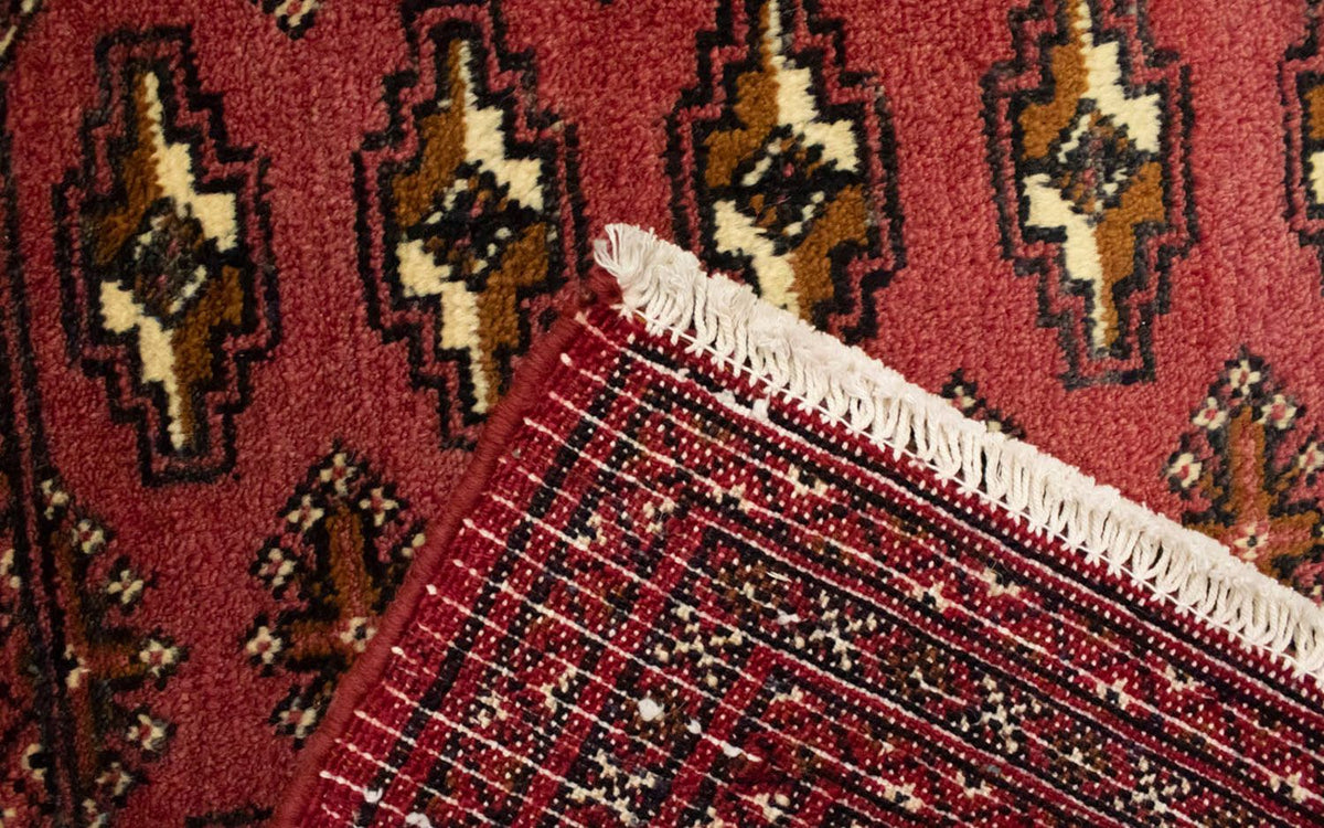 Turkaman tapijt - 130 x 60 cm - licht rood