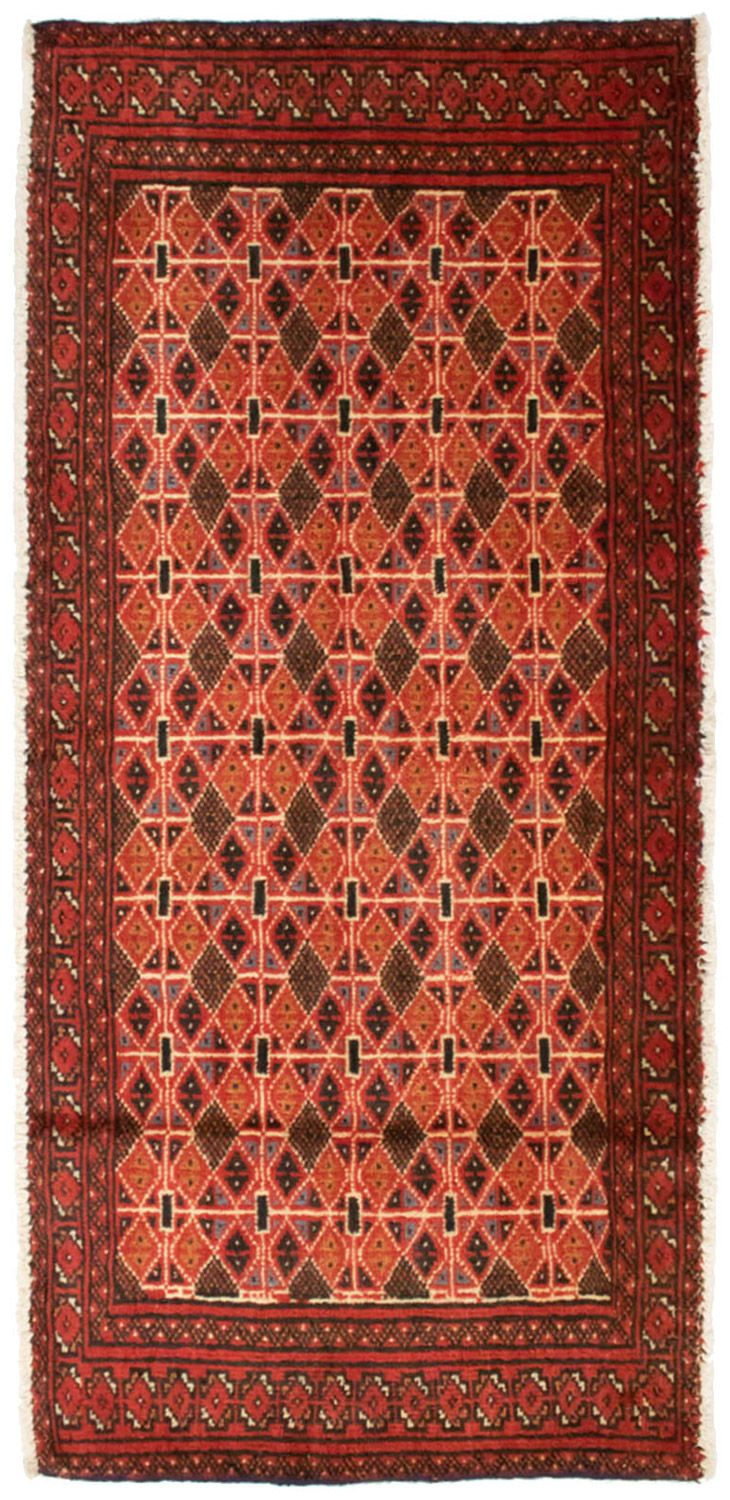 Turkaman tapijt - 130 x 60 cm - oranje