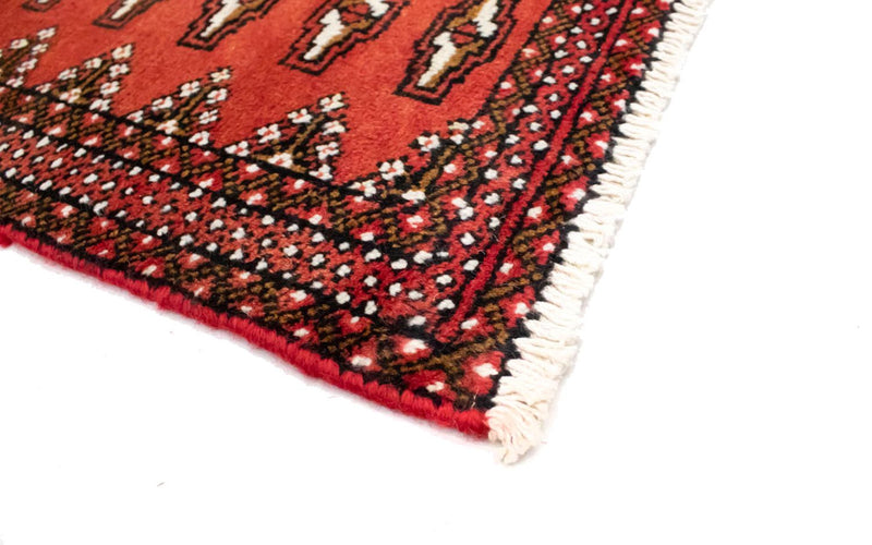 Turkaman tapijt - 130 x 60 cm - rood