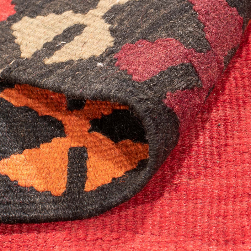 Loper Kelim tapijt - Oud - 395 x 180 cm - rood