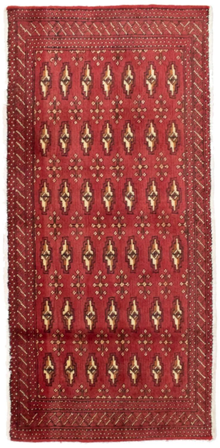 Turkaman tapijt - 130 x 60 cm - rood