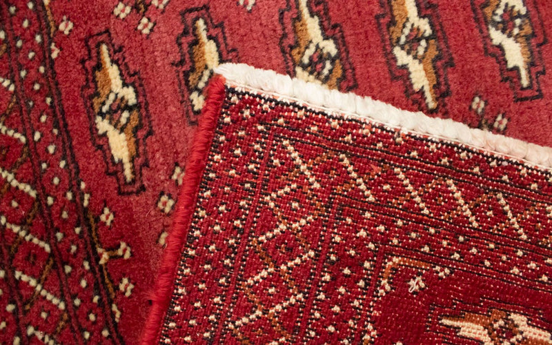 Turkaman tapijt - 130 x 60 cm - rood
