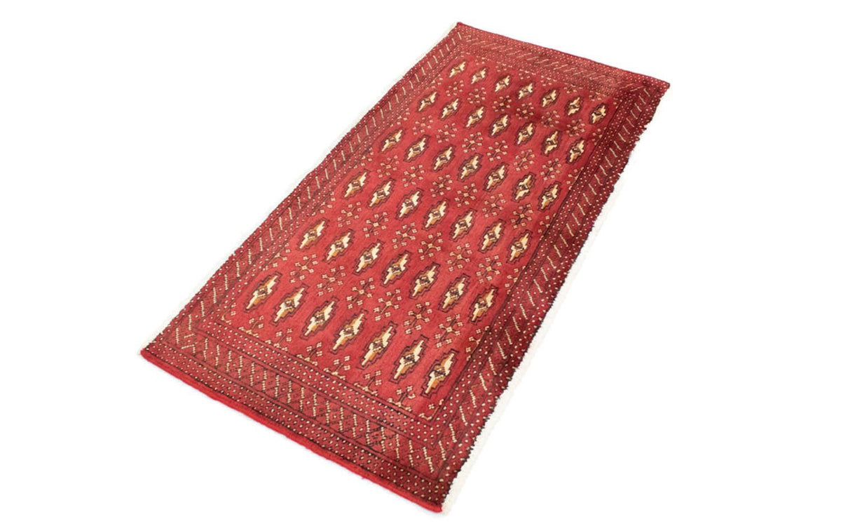 Turkaman tapijt - 130 x 60 cm - rood