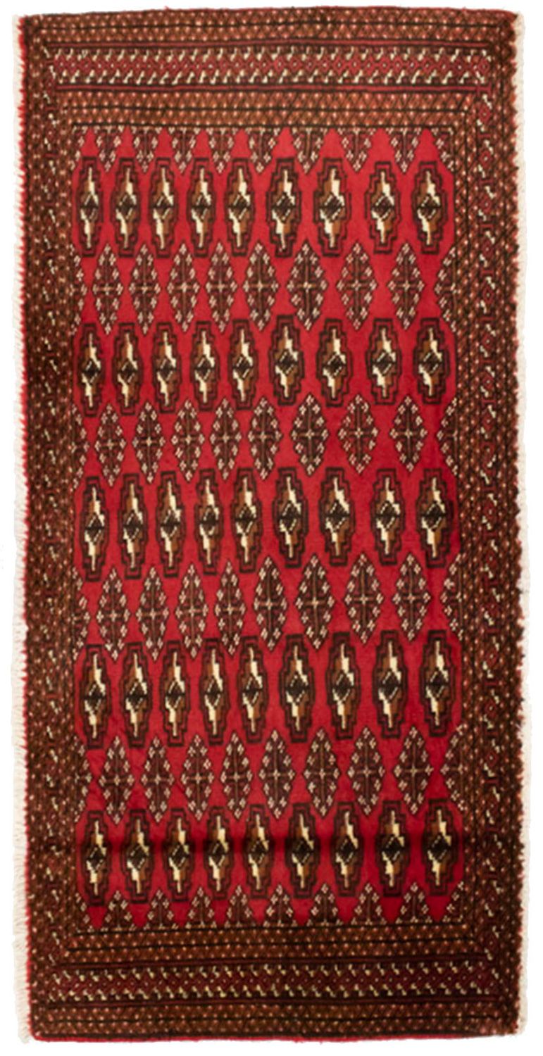 Turkaman tapijt - 130 x 60 cm - rood