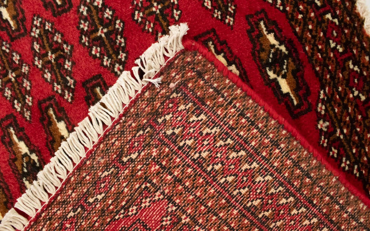 Turkaman tapijt - 130 x 60 cm - rood