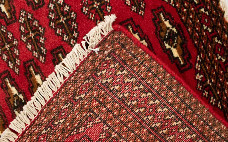 Turkaman tapijt - 130 x 60 cm - rood