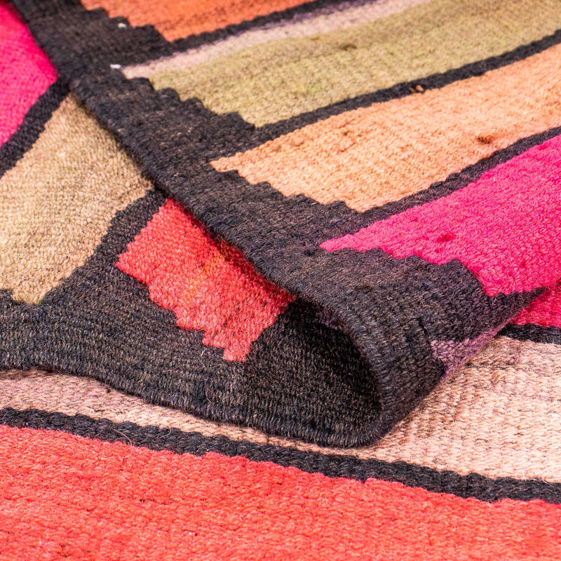 Loper Kelim tapijt - Oud - 325 x 160 cm - veelkleurig