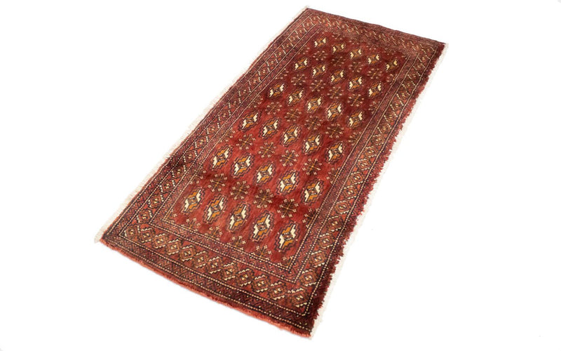Turkaman tapijt - 130 x 60 cm - rood