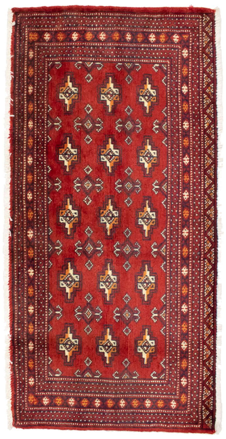 Turkaman tapijt - 130 x 60 cm - rood