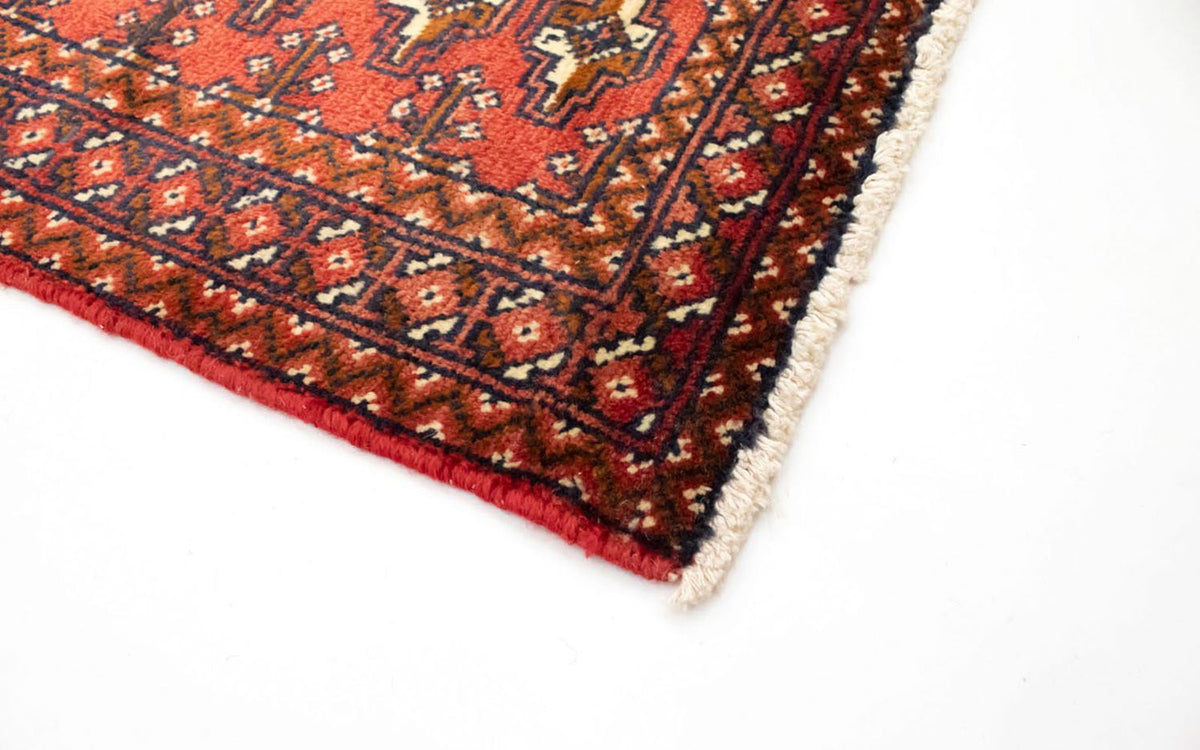 Turkaman tapijt - 130 x 60 cm - rood