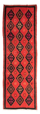 Loper Kelim tapijt - Oud - 400 x 140 cm - veelkleurig