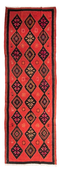 Loper Kelim tapijt - Oud - 400 x 140 cm - veelkleurig