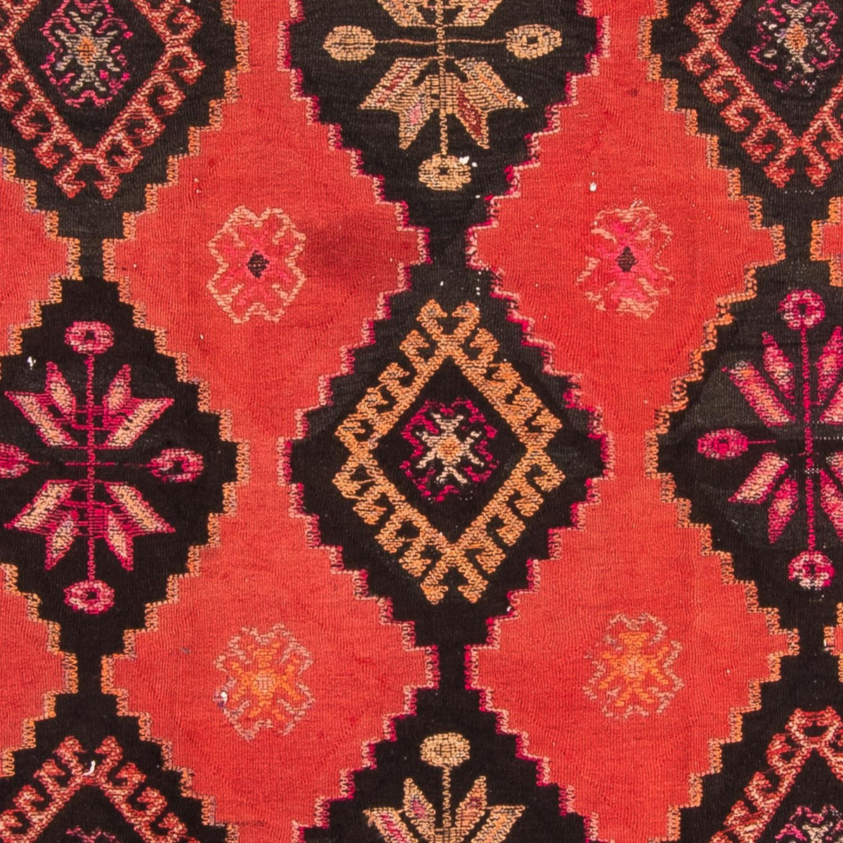 Loper Kelim tapijt - Oud - 400 x 140 cm - veelkleurig