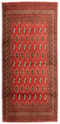 Turkaman tapijt - 130 x 60 cm - roest