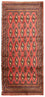 Turkaman tapijt - 130 x 60 cm - rood