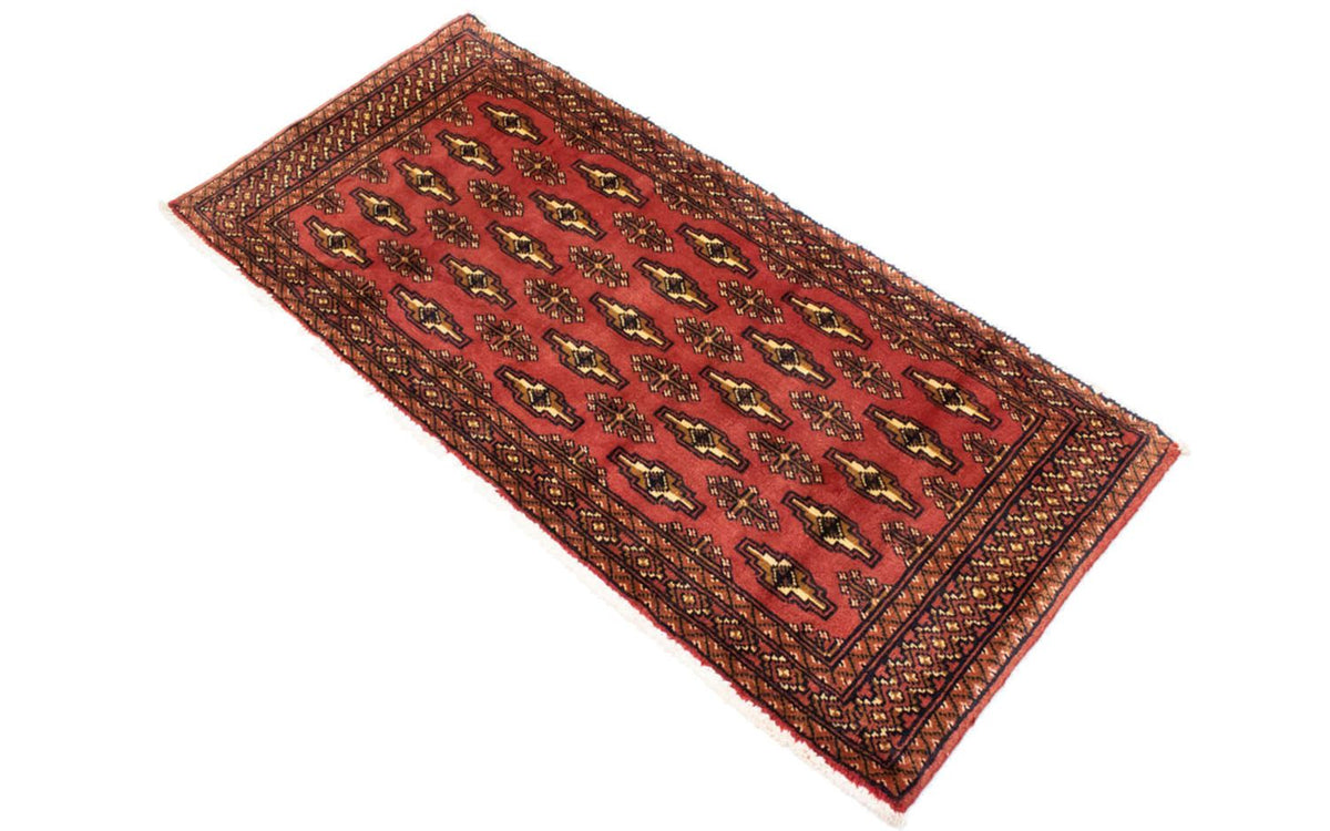 Turkaman tapijt - 130 x 60 cm - rood