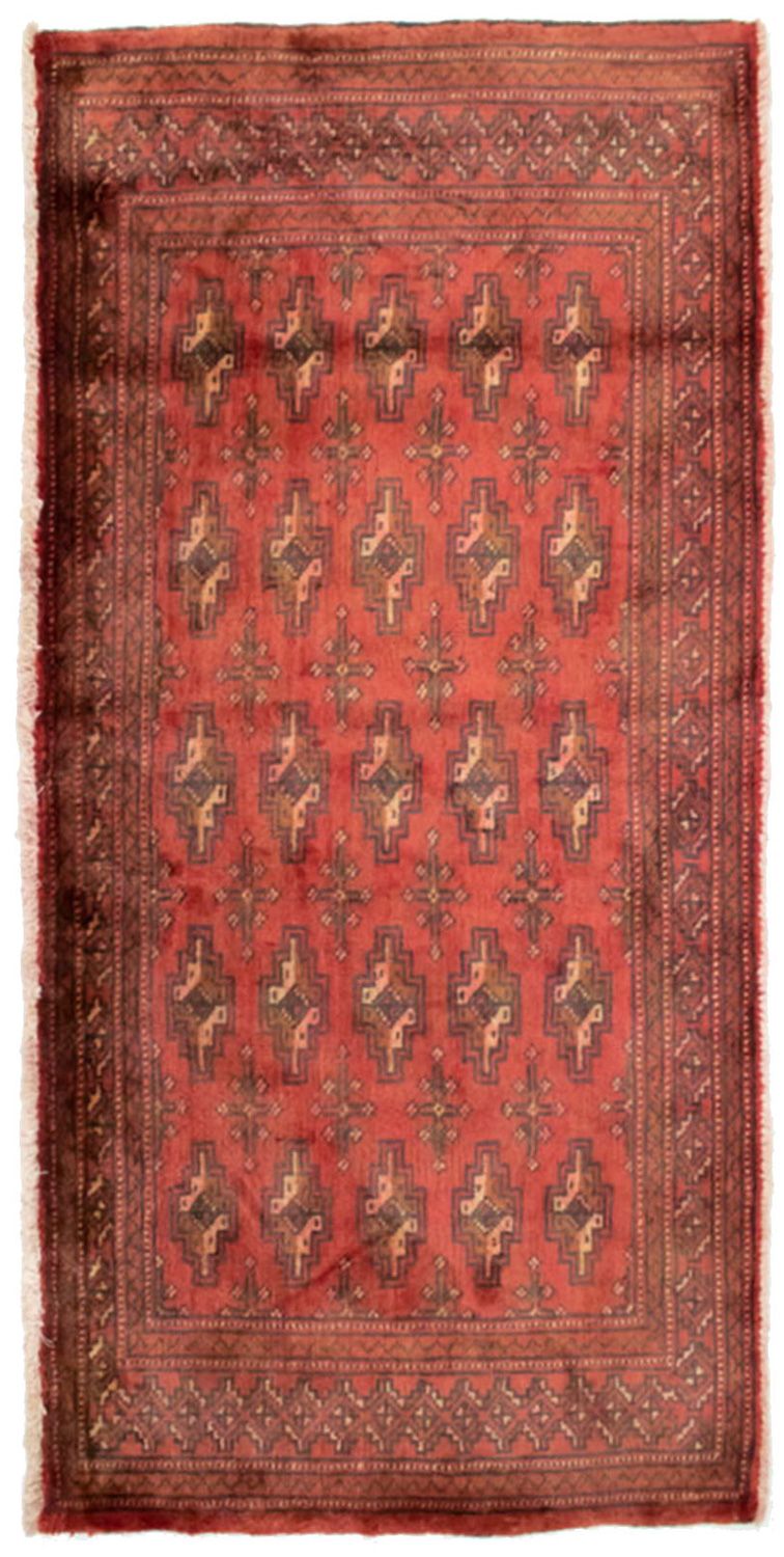 Turkaman tapijt - 130 x 60 cm - roest