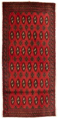 Turkaman tapijt - 130 x 60 cm - rood